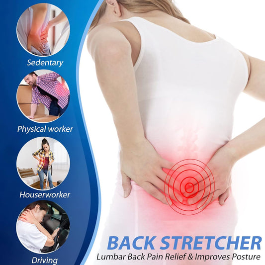 MINOLL Adjustable Lumbar Back Stretcher — Lower Back Pain Relief & Spine Decompression