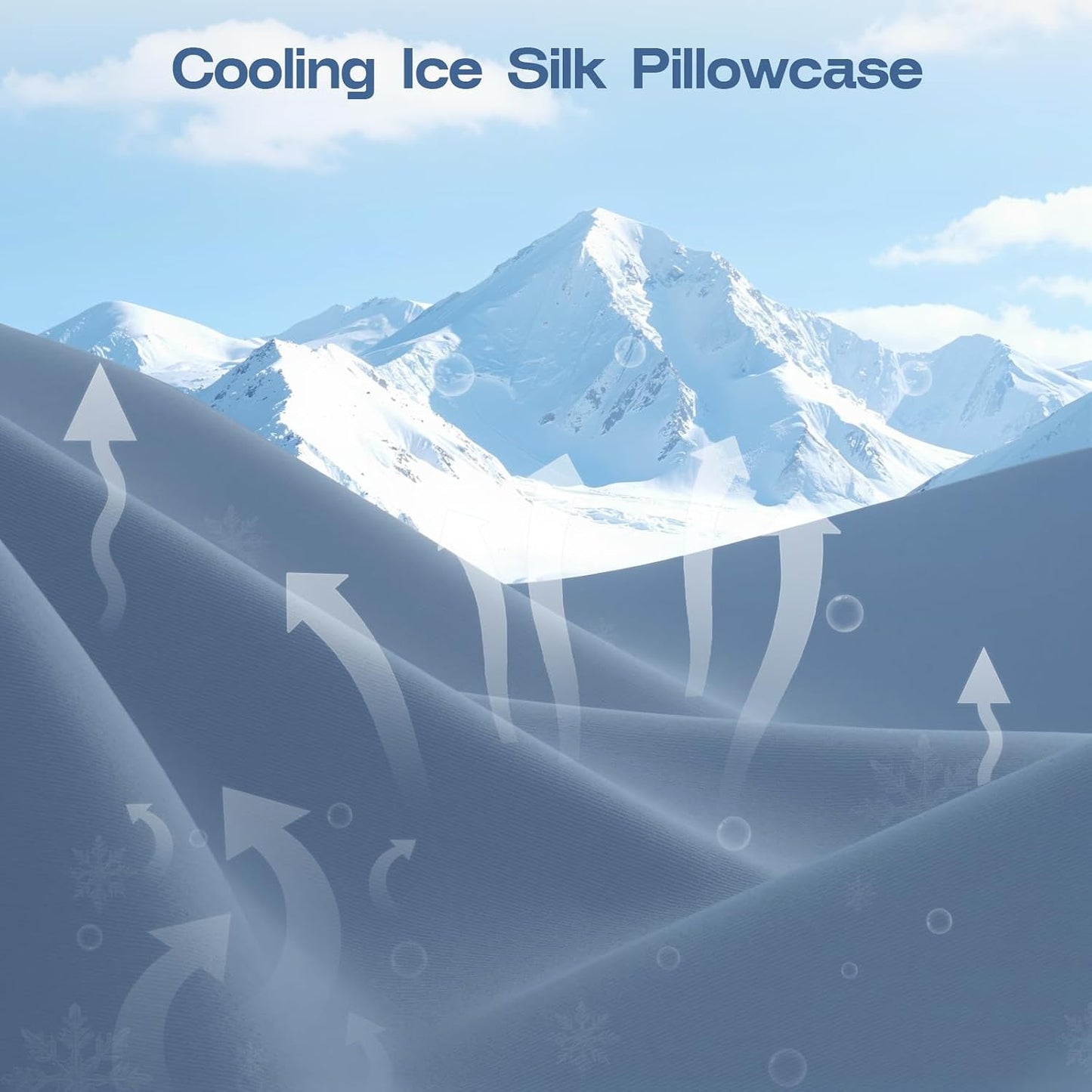 Cooling Memory Foam Knee Pillow — Hip, Spine & Sciatica Alignment Support (Blue)