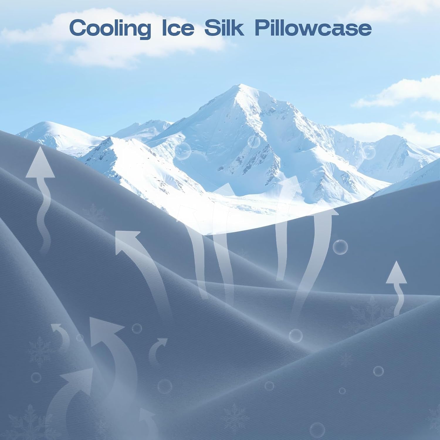 Cooling Memory Foam Knee Pillow — Hip, Spine & Sciatica Alignment Support (Blue)