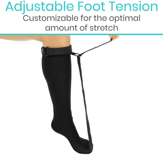 Plantar Fasciitis Night Foot Strap — Adjustable Stretch Sock for Heel & Arch Pain Relief