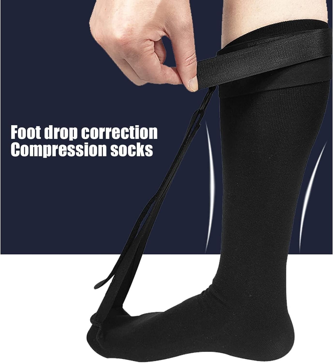 Plantar Fasciitis Night Foot Strap — Adjustable Stretch Sock for Heel & Arch Pain Relief